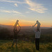 Acrobatics at sunset. Acrobatics at sunset.