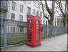 old red telephone box