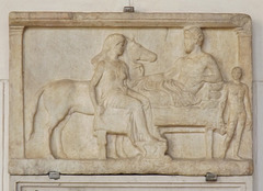 Relief Depicting a Funeral Feast in the Palazzo Altemps, June 2012