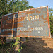 Un panneau rouillé de cimetière / Cemetery's rusty sign