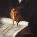 Detail of the Portrait of Jose Rates by Juan de Pareja in the Metropolitan Museum of Art, July 2023