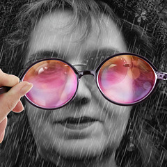Rosarote Brille