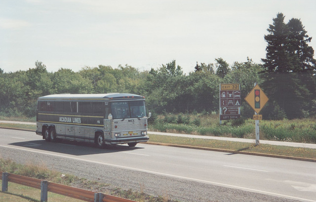 Acadian Lines 113 at Antigonish, Nova Scotia - 7 Sep 1992 (Ref 174-06)