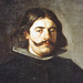 Detail of the Portrait of Jose Rates by Juan de Pareja in the Metropolitan Museum of Art, July 2023
