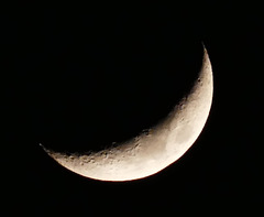 Der Mond auf dem Weg nach unten