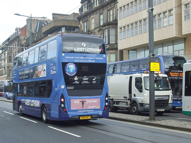 DSCF7387 First Scotland East 33437 (SN66 WGJ) in Edinburgh - 8 May 2017 DSCF7387 First Scotland East 33437 (SN66 WGJ) in Edinburgh - 8 May 2017