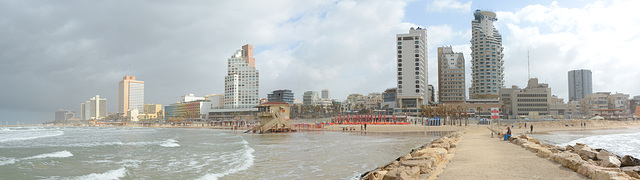 Panorama of Tel-Aviv Promenade