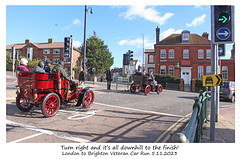 It's downhill to the finish - Brighton - Veteran Car Run - 5 11 2023