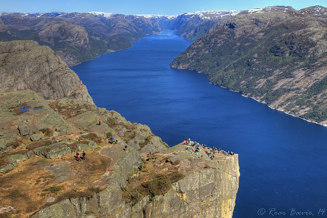 Preikestolen and Lysefjorden.