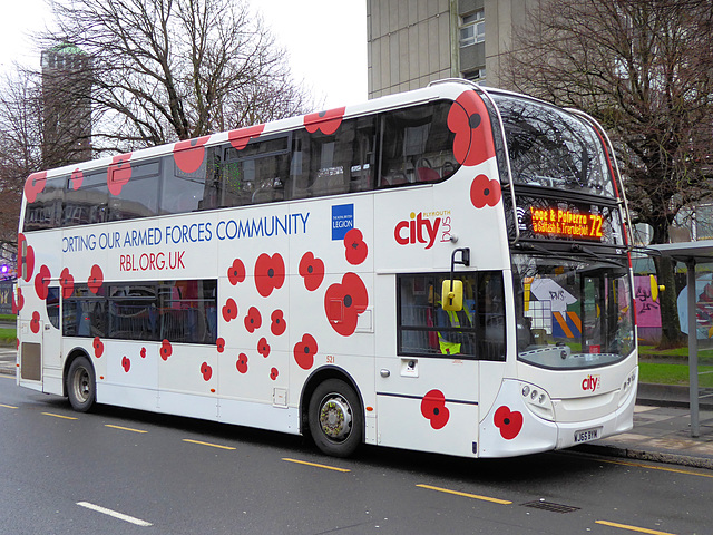 Plymouth Citybus 521 - 31 December 2021