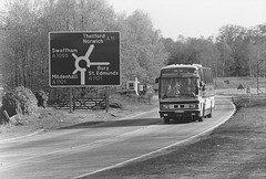 Ambassador Travel LT902 (A902 KAH) at Barton Mills - 28 Apr 1985