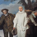 Detail of The Italian Comedians by Watteau in the Getty Center, June 2016
