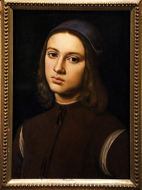 " Portrait d'un jeune homme " - Vannucci Pietro ( Le Perugin ) musée de Florence