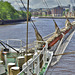 Looking up the River Tyne. Tall Ship Stavros S Niarchos.