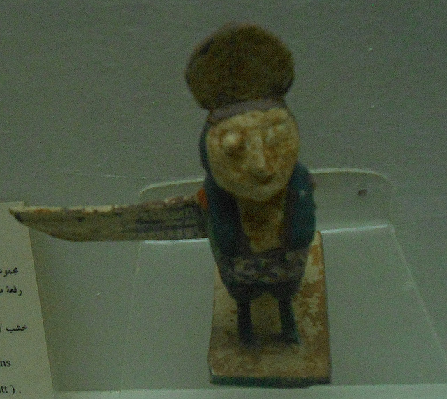 Vogelfigur aus Holz,  griechisch-römischer Periode. Kharga Museum, Ägypten