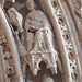 rochester cathedral, kent, c14 doorway