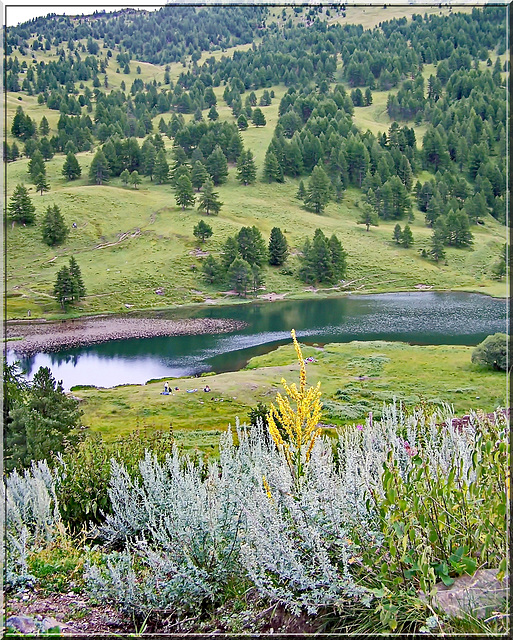 Il lago nero a 2000 mt.