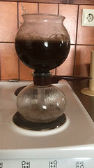 making coffee