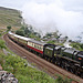 BR standard class 7P Britannia 70000 BRITANNIA with 1Z21 16.21 Carlisle - Crewe the Fellsman at Ais Gill 15th July 2020.