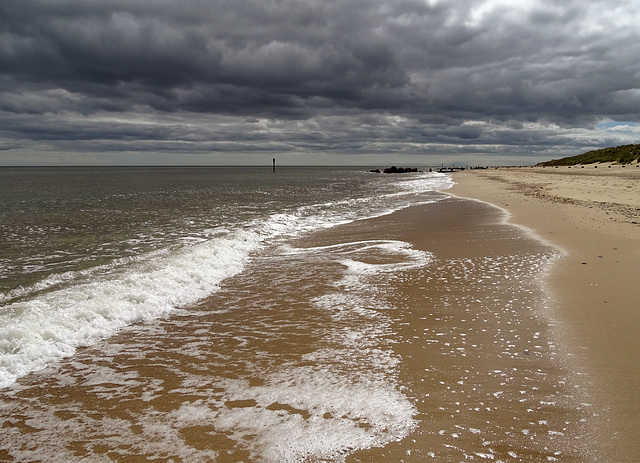 Threatening weather on the coast.