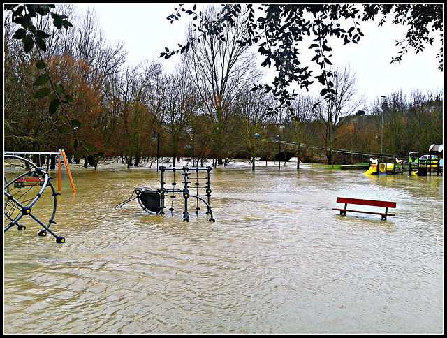Pamplona: río Arga en crecida 10 Pamplona: río Arga en crecida 10