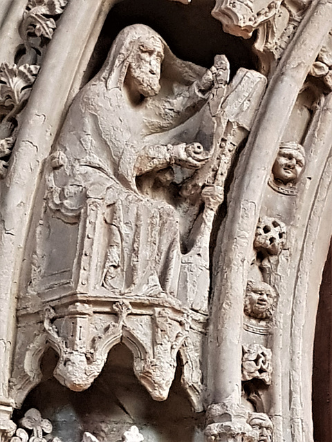 rochester cathedral, kent, c14 doorway