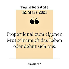 Tägliche Zitate 12. März 2021