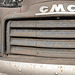 rusty GMC grille B&W