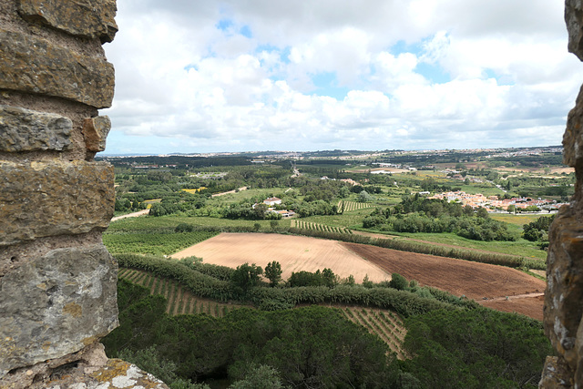 Blick von der Stadtmauer Obidos