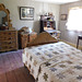 Bedroom in the Layton House & General Store in Old Bethpage Village, August 2022