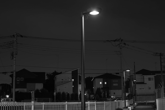 Parking lot at night