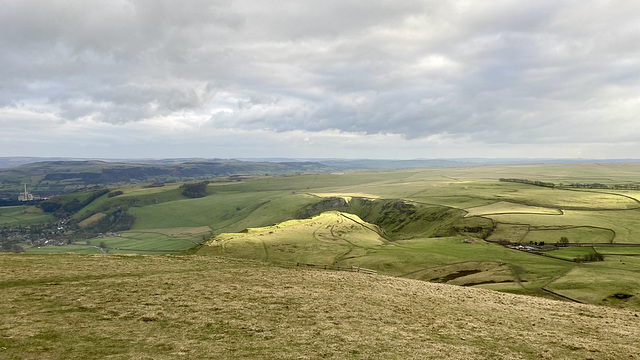 Winnats Pass from Mam Tor