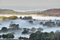 Valley mist at sunrise, Cumbria