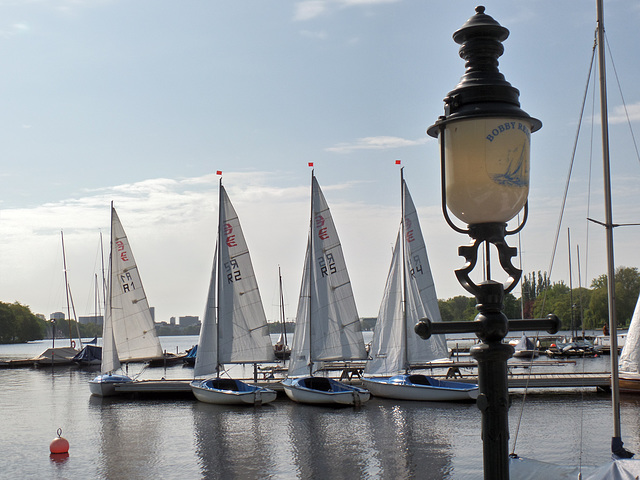 An der Alster in Hamburg