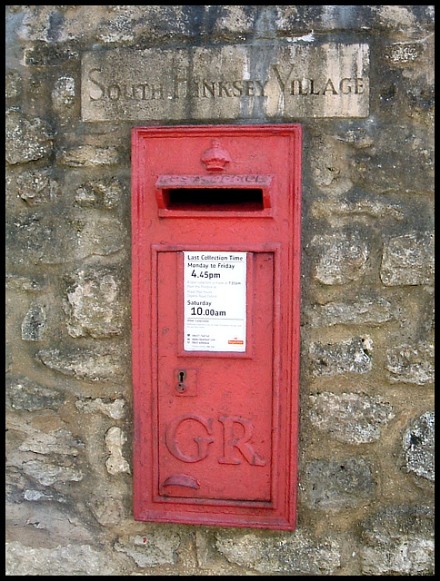 South Hinksey Village post box