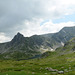 Bulgaria, Rila Mountain Range with the Black Rock of Haramiyata (2465 m) and the Lake Peak (2657 m)