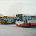 Jersey bus buses in St. Helier - 4 Sep 1999