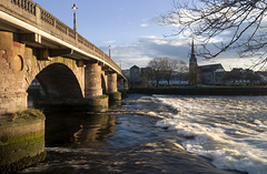 Dumbarton Bridge and the River Leven