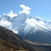 Phortse Village and Peaks of Kangtega (6783m) and Thamserku (6623m)