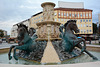 North Macedonia, Skopje, Horses Fountain