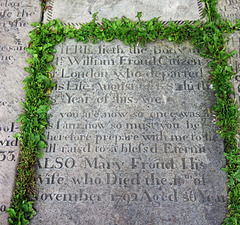 Memorial to William Fround 'Citizen of London', and his wife Mary, St Mary's Church, Illingworth, West Yorkshire