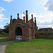 erwarton hall, suffolk c16 brick gatehouse of c.1549