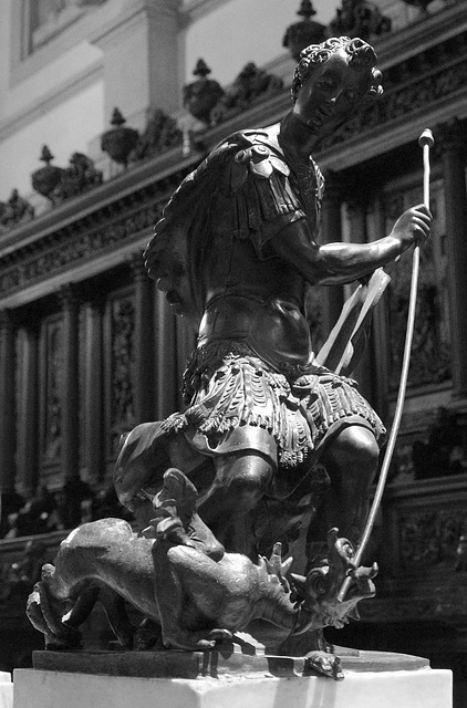 St George and the Dragon, chiaroscuro