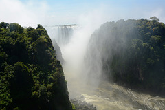 Zambia - Zimbabwe, Victoria Falls Water Dust