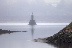 Confluence of the River Leven and the River Clyde in the Mist