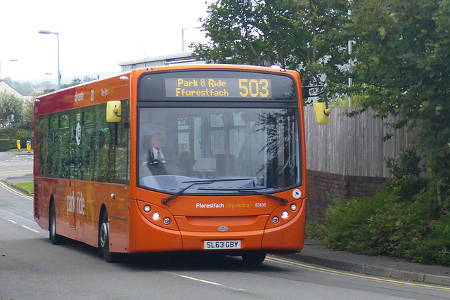 First Cymru 67436 at Fforestfach (1) - 25 August 2015