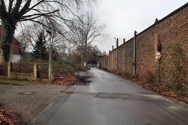 Zufahrt zur Firma BABCOCK (Oberhausen-Lirich) / 15.01.2017