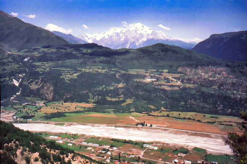 The mountain river