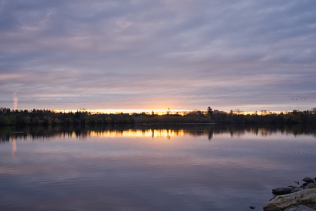 blue hour turning golden