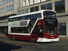 DSCF7040 Lothian Buses 414 (BN64 CRK) on Princes Street, Edinburgh - 6 May 2017